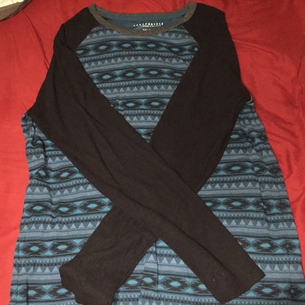 Aeropostale Long Sleeve tribal T